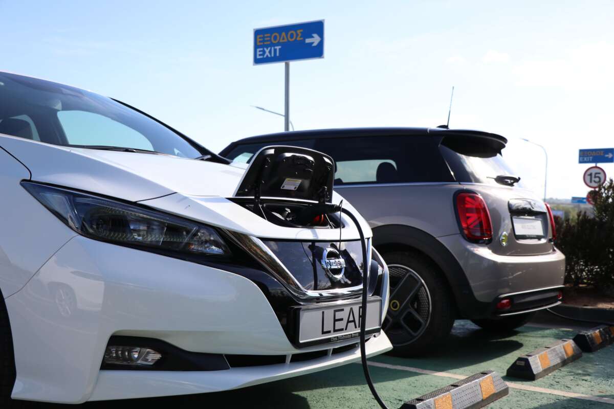 EV charging stations installed at the biggest Mall in Cyprus