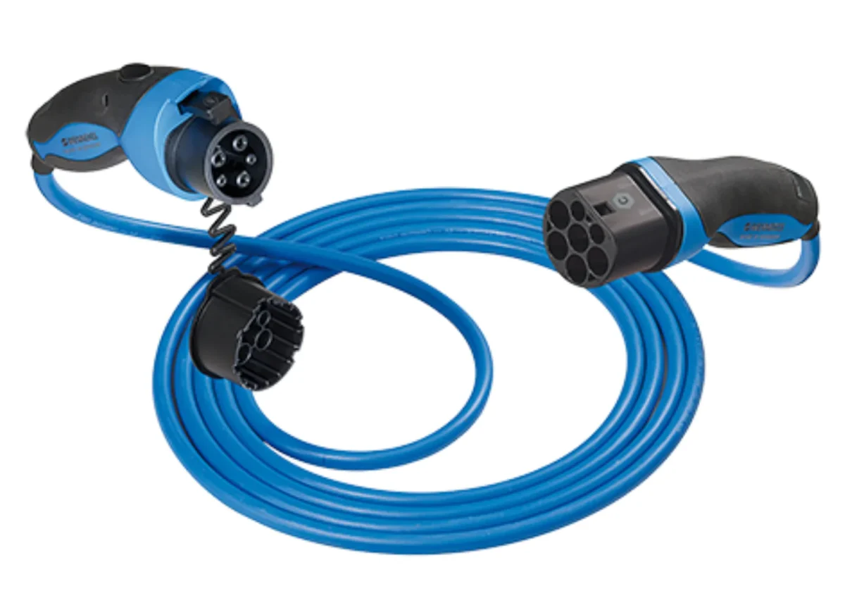 Mennekes t2-t1 cable for ev charger 1 phase